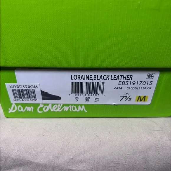 Sam Edelman Black Leather Loraine Loafers - Picture 8 of 9